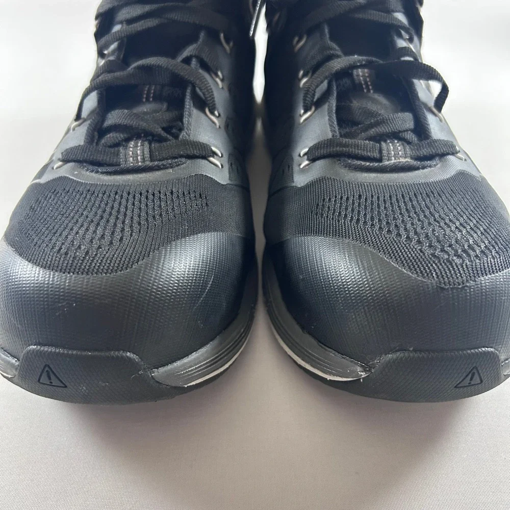 KEEN Utility Vista Energy Mid Work Boots Mens 14D Black Carbon Fiber Toe